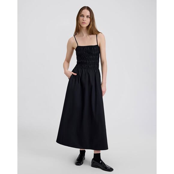 Solid & Striped The Delta Midi Dress Blackout - M